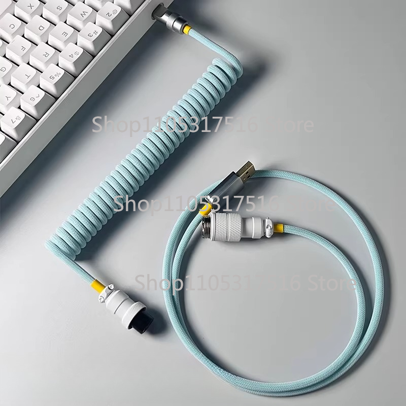 Aviator Connector Kit - 未知のエラーに対応したカスタマイズされたメカニカルキーボードケーブル - カラフルな航空コネクターケーブル - Markaシリーズスパイラルケーブル -
