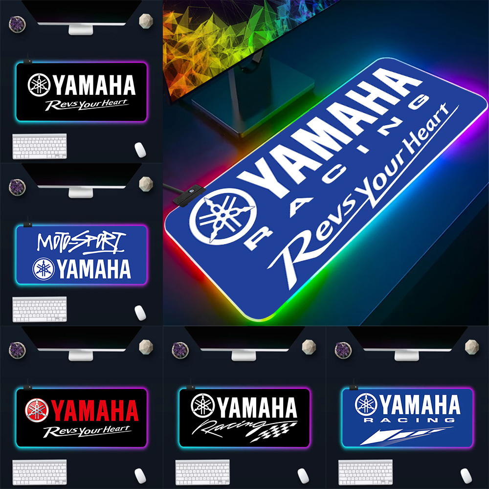 Gaming Keyboard No Rgb - ホットなバイクレースロゴRGB PCゲーマーキーボードマウスパッドマウスパッドLED発光マウスマットラバーゲーミングコンピューターマウスパッド