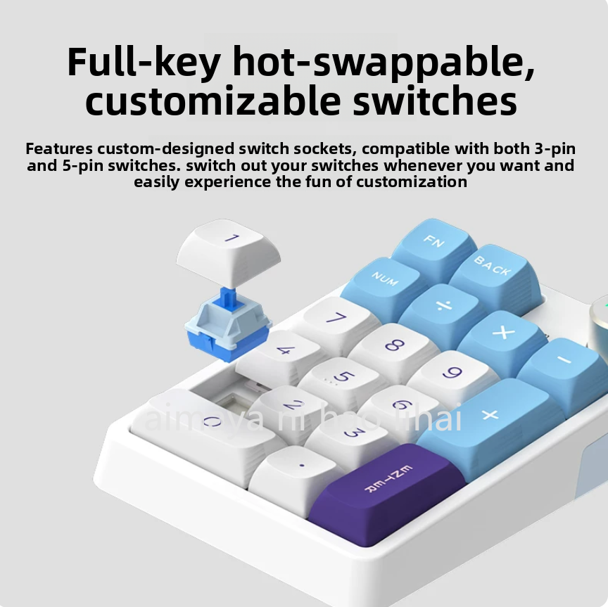 Gaming Keyboard Mini - Kzzi K20 ミニキーパッド 3 モード Bluetooth