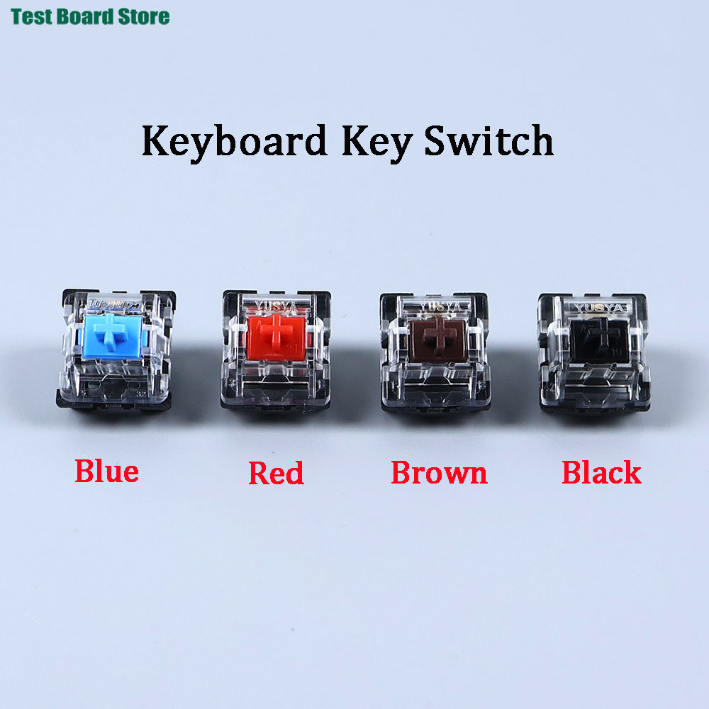 Keyboard Gaming Black - 2ピンクリック式リニアタクタイルサイレントキーボードキースイッチ（バックライト付きメカニカルキーボード用）- ブラック、ブルー、ブラウン、レッド、パープル