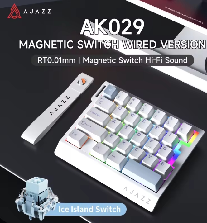 Gaming Keyboard No Rgb - AK029 有線片手ゲーミングキーボード HE 磁気スイッチ 29 キー
