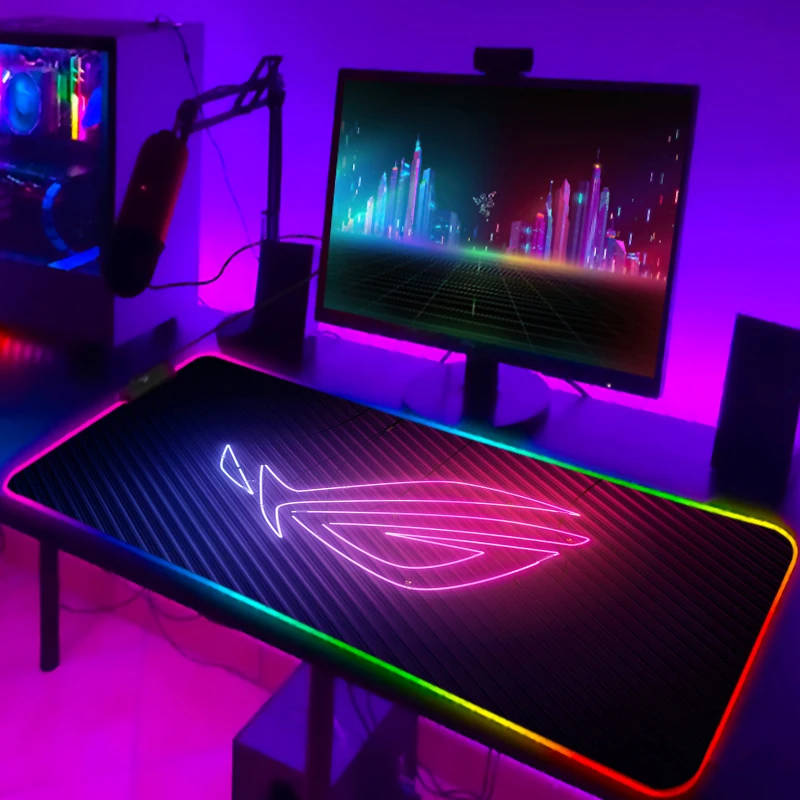 Gaming Keyboard No Rgb - RGB マウスパッドクール ROG マウスパッドゲーマーキーボードマット LED コンピュータ