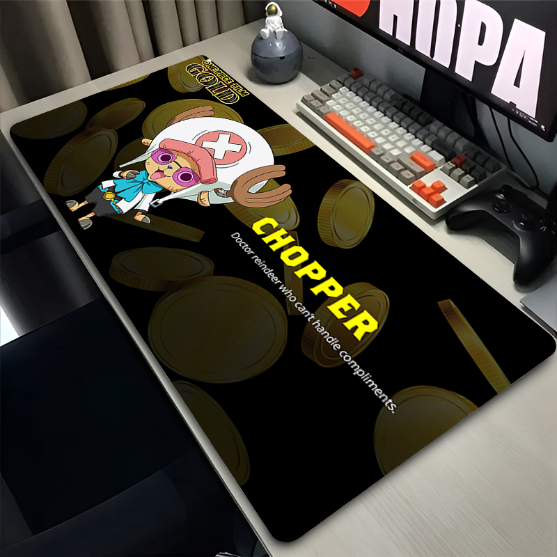 Gaming Keyboard Nearby - 人気のマウスパッドワンピーストニートニーチョッパーかわいいアニメデスクマットカーペットコンピュータキーボードパッド滑らかなラップトップゲーミングマウスパッド