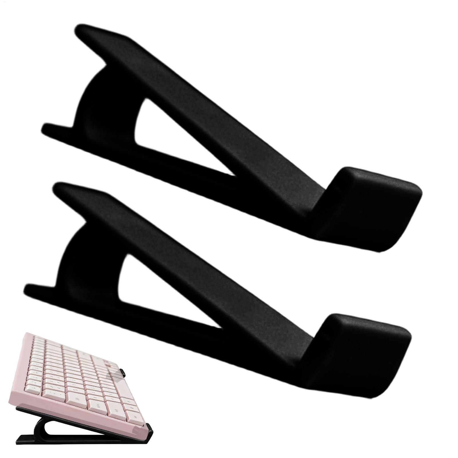 Gaming Keyboard Types - 人間工学に基づいた滑り止めキーボードライザー 2 個ポータブルコンピュータスタンドリフターデスクタイピングゲームホームオフィス学生教師用