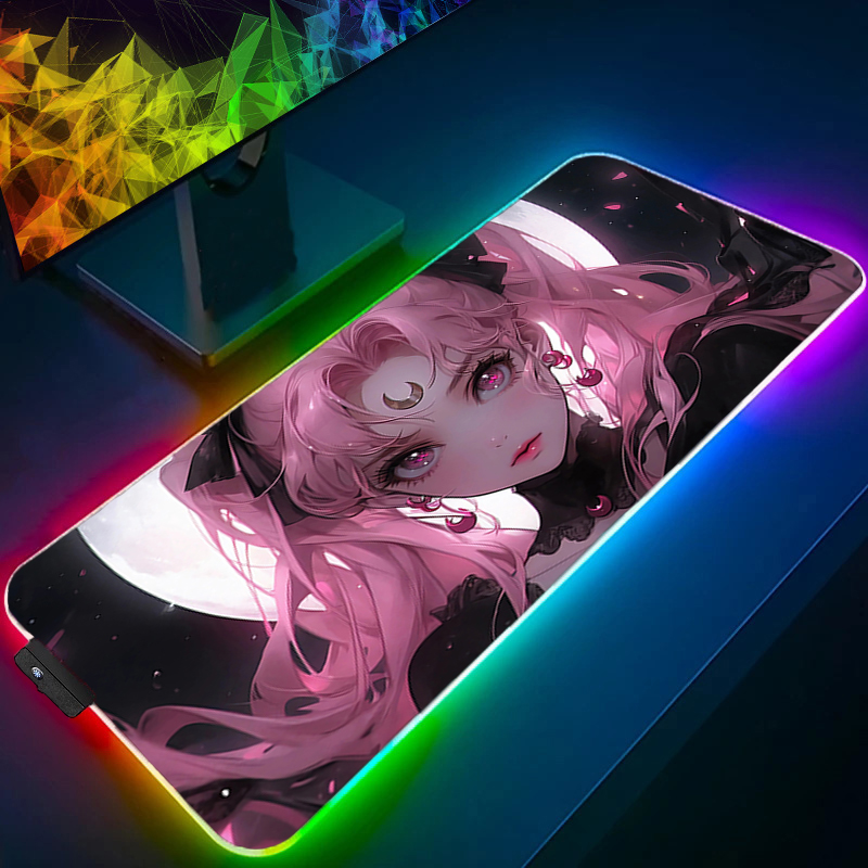 Gaming Keyboard No Rgb - RGB 大型マウスパッドゲーマーキーボード LED マウスパッドピンク S-セーラームーン PC