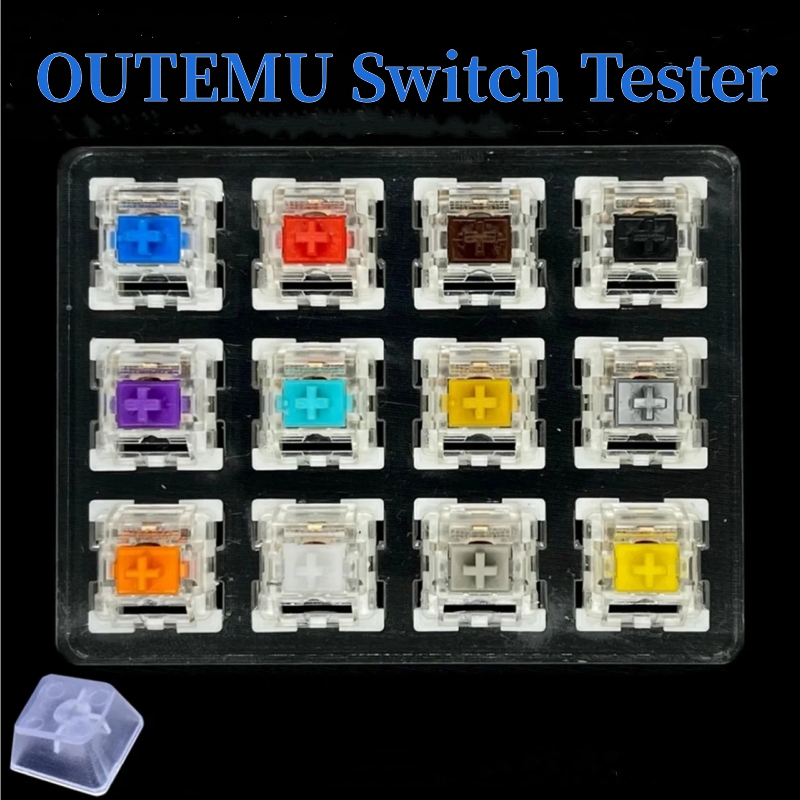 Gaming Keyboard Tester - Outemu スイッチテスターメカニカルキーボード用ゲームスイッチ 9 12 キーブルーリニアクリッキースライントシルバーホワイト軸カスタマイズゲーム