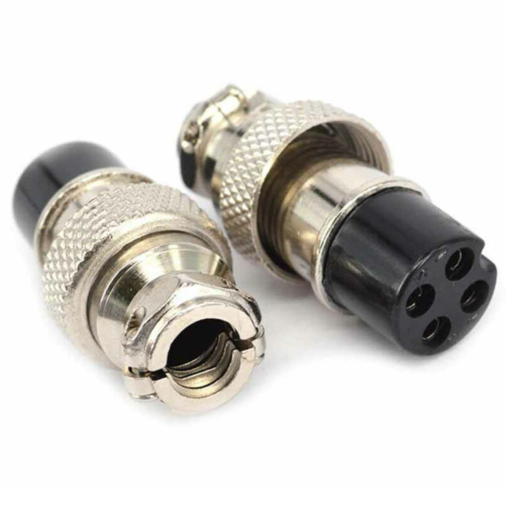 GX16-4 4ピン航空コネクタキット 5ペア 金属製パネル - Aviator Connector Kit のレビューと価格