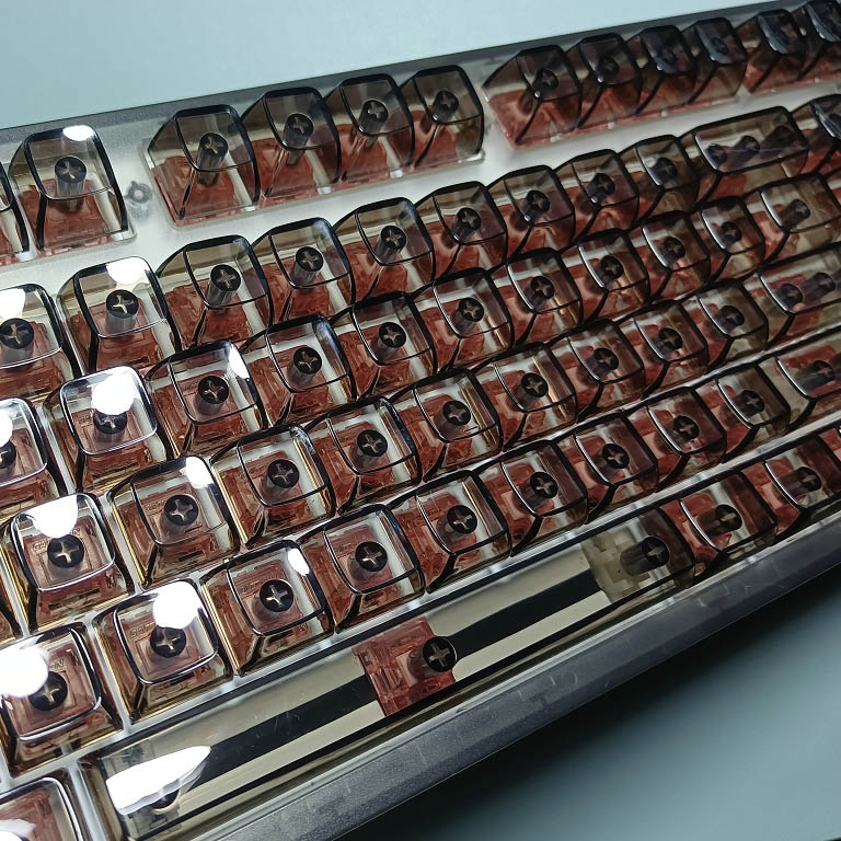 132 キークリスタル透明キーキャップ MX スイッチメカニ - Keyboard Gaming Black のレビューと価格