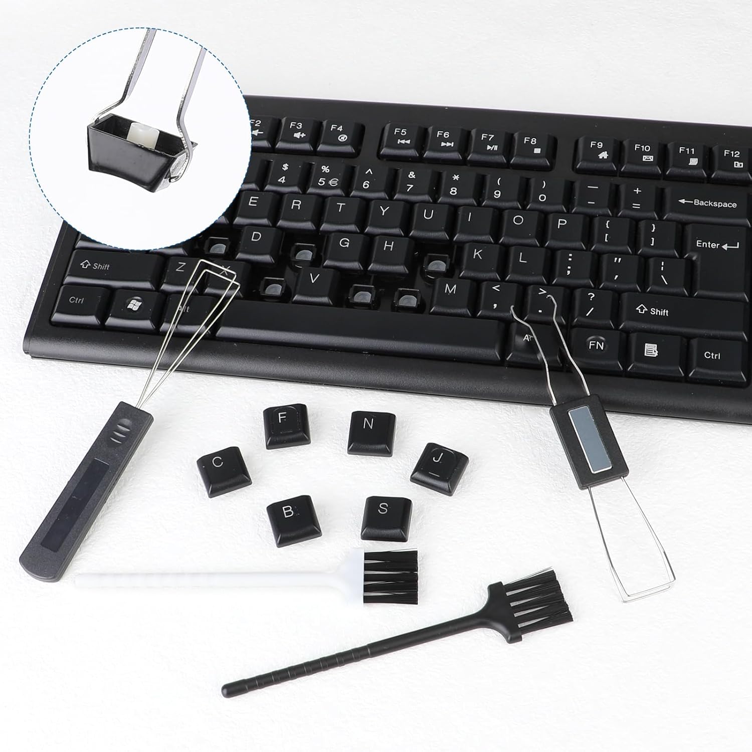 1セットのキーキャップリムーバーツールセット、2個のステンレ - Keycap Puller Ring のレビューと価格