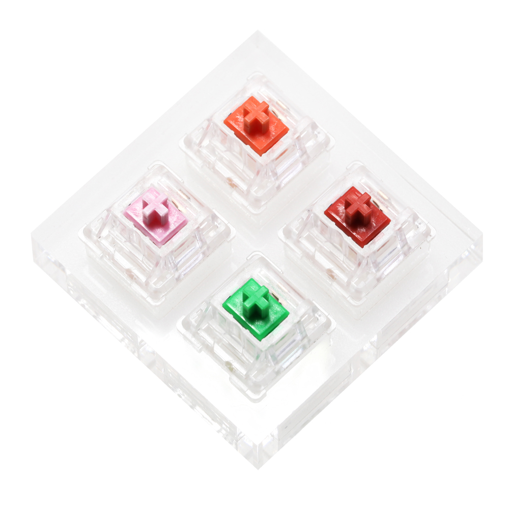 メカニカルキーボード用アルミニウムまたはアクリルスイッチ2x - Gaming Keyboard Tester のレビューと価格