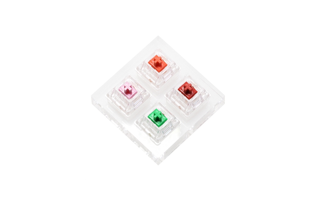 メカニカルキーボード用アルミニウムまたはアクリルスイッチ2x - Gaming Keyboard Tester のレビューと価格