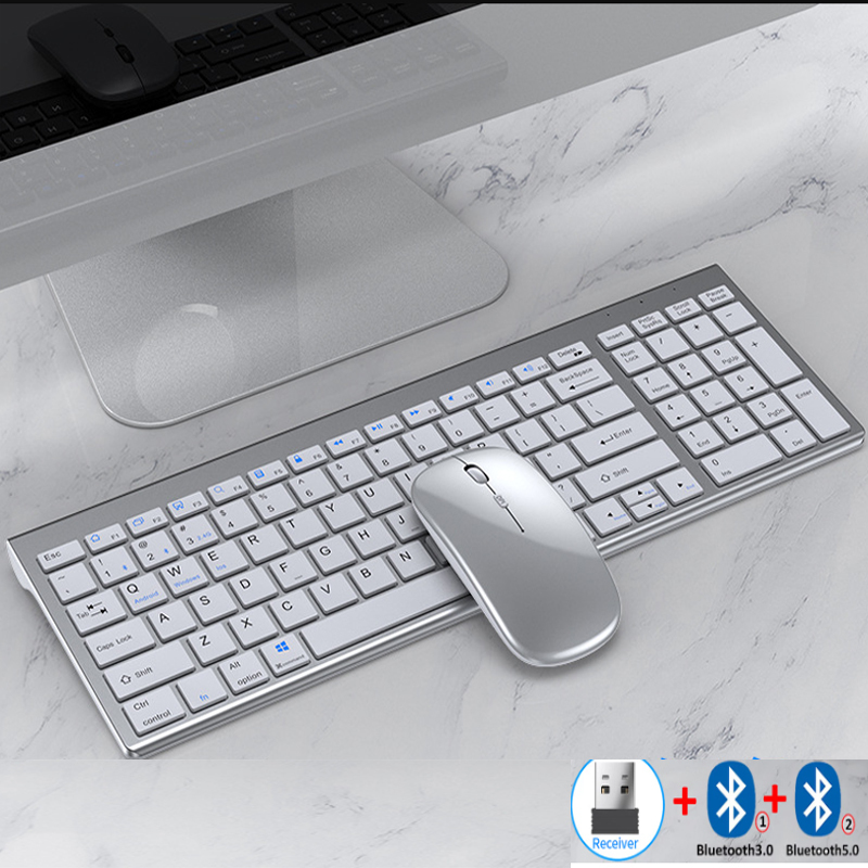 Jomaa スリム充電式 Bluetooth キーボードとマ - Gaming Keyboard Mouse And Headset Combo のレビューと価格