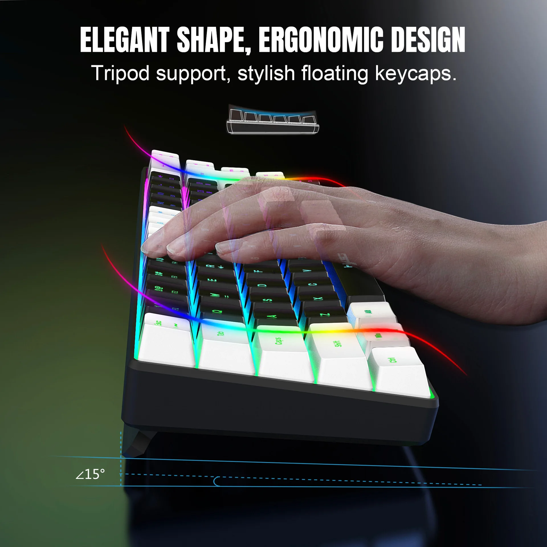 キーボードとマウスのコンボ バックライトキット ゲーマー向け - Gaming Keyboard Mini のレビューと価格