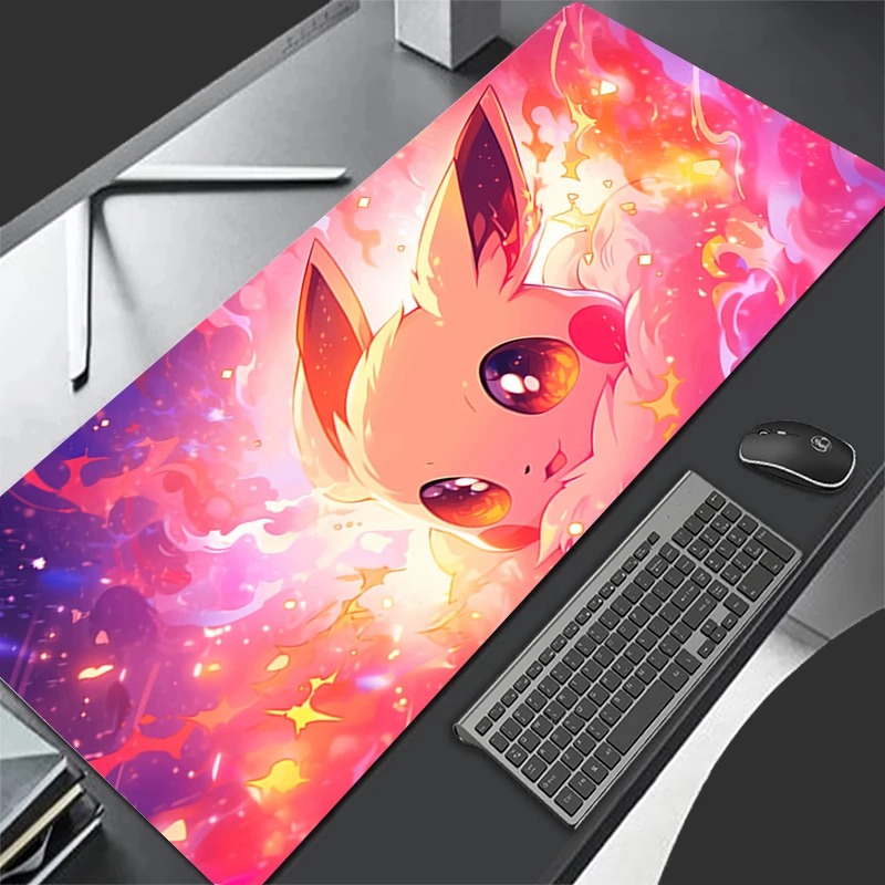 P-ポケモン イーブイ アニメ ゲーミングマウスパッド、拡張 - Gaming Keyboard Nearby のレビューと価格