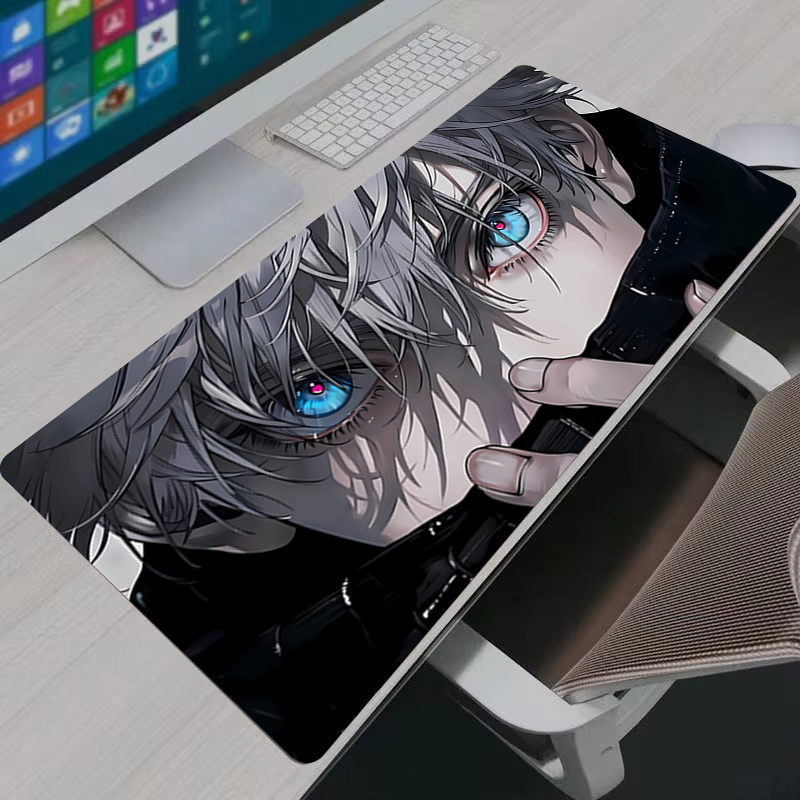 マウスパッドクールアニメ呪術廻戦五条悟大型ゲーミングマウスパ - Gaming Keyboard Nearby のレビューと価格