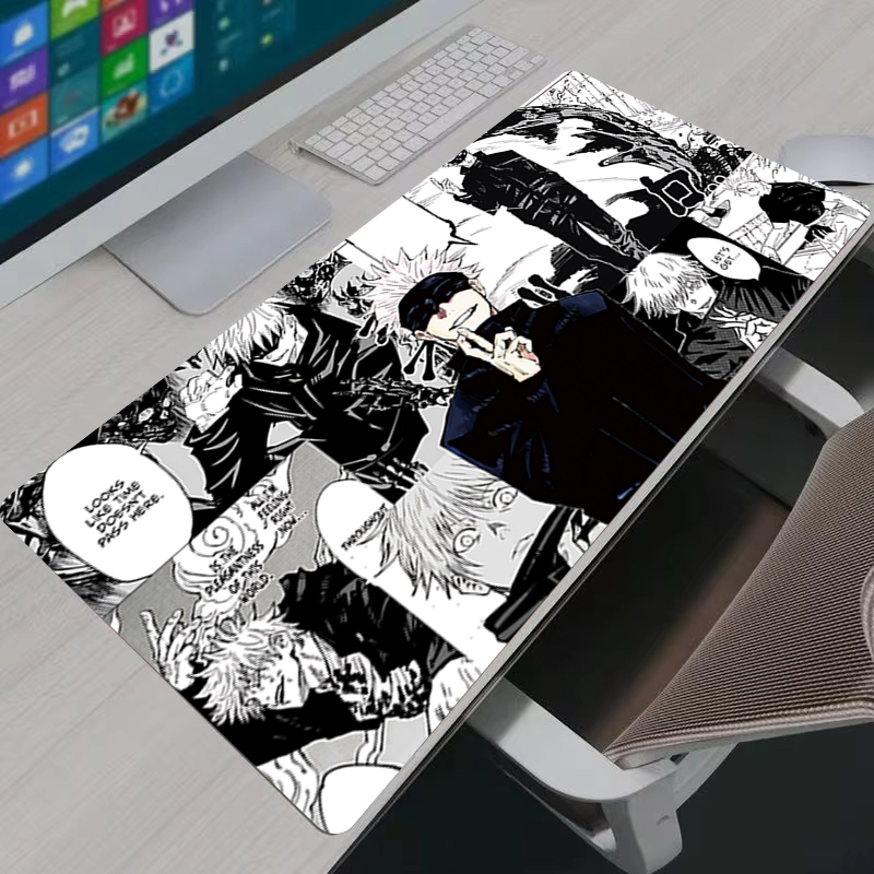 マウスパッドクールアニメ呪術廻戦五条悟大型ゲーミングマウスパ - Gaming Keyboard Nearby のレビューと価格