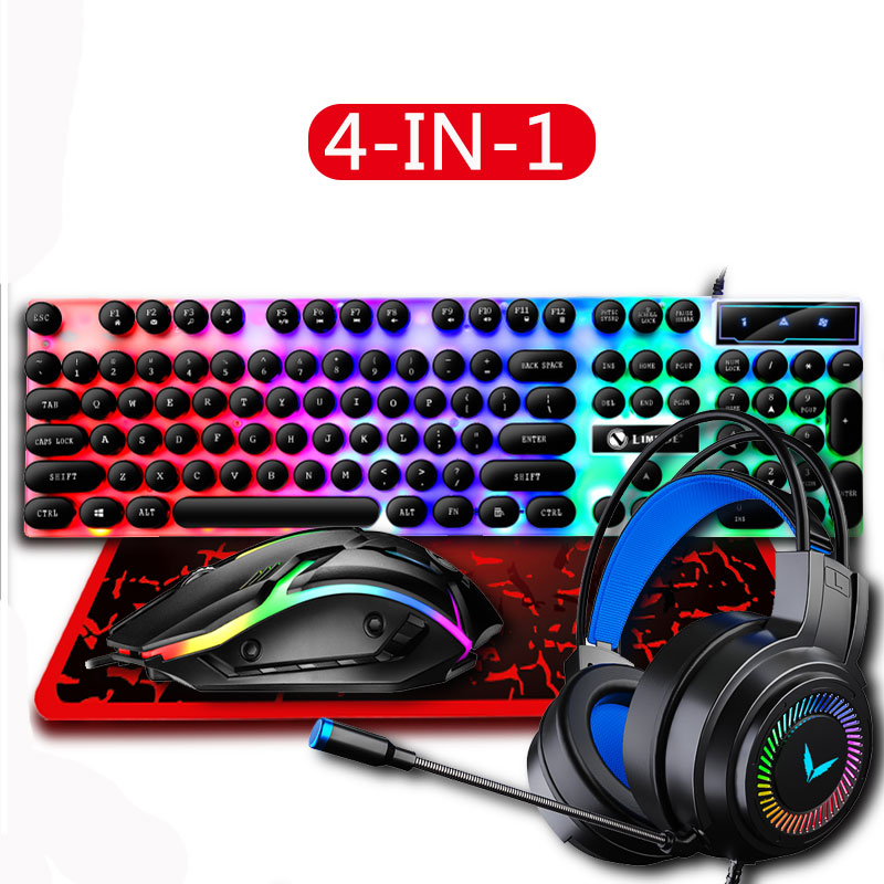 ラップトップ PC 用のヘッドセットとマウスパッド ゲーマー - Gaming Keyboard Mouse And Headset Combo のレビューと価格