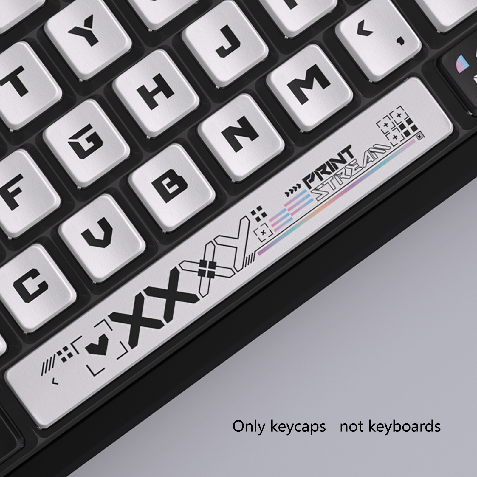 122 キー黒白プリンテーマキーキャップキーキャップ四面透明 - Keyboard Gaming Black のレビューと価格