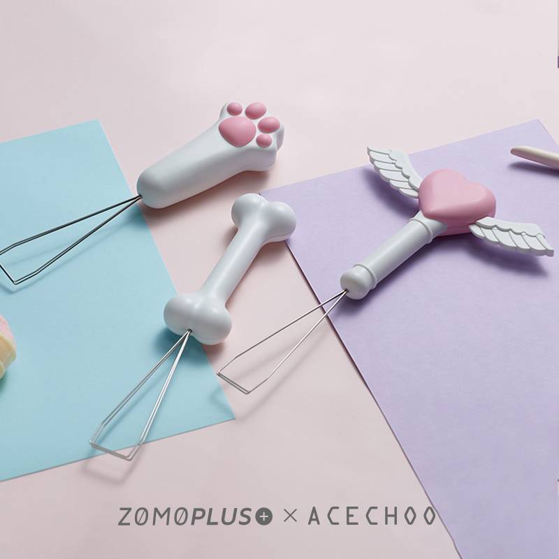 をzomo社かわいいかわいい猫足妖精スティックゴールデンフー - Keycap Puller Ring のレビューと価格