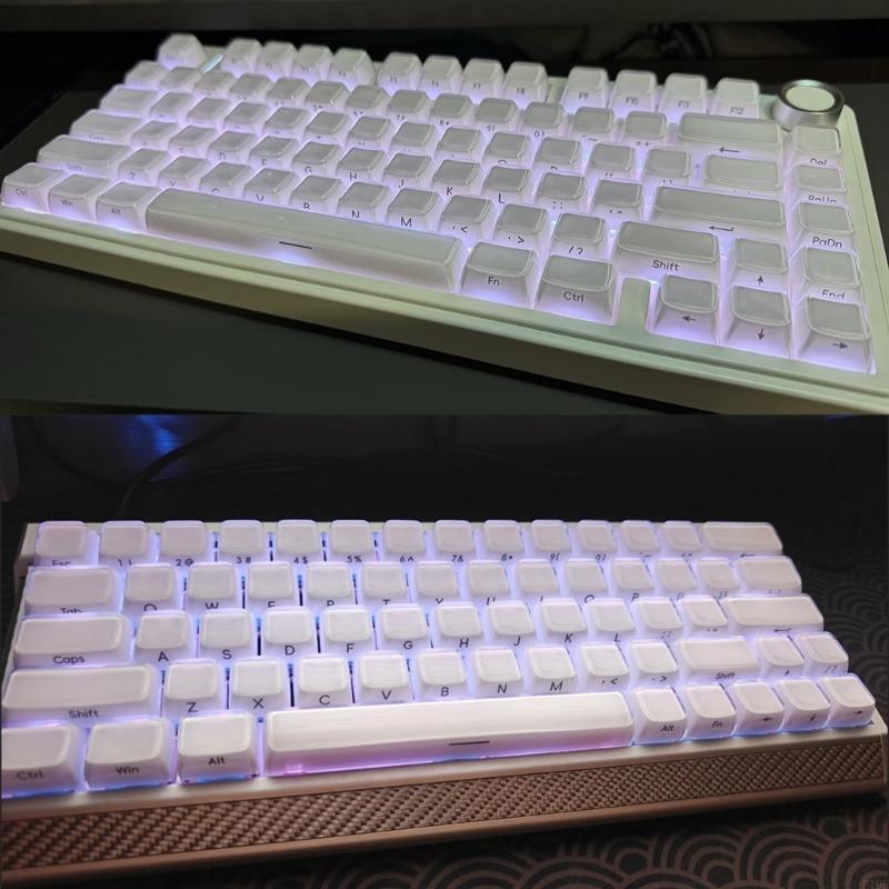 Crystal Jelly サイドプリントキーボードキーキャ - Gaming Keyboard Types のレビューと価格