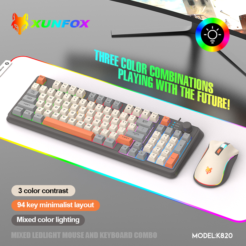 USBケーブル付きキーボードとマウスのセット,照明付き,デス - Gaming Keyboard Mouse And Headset Combo のレビューと価格