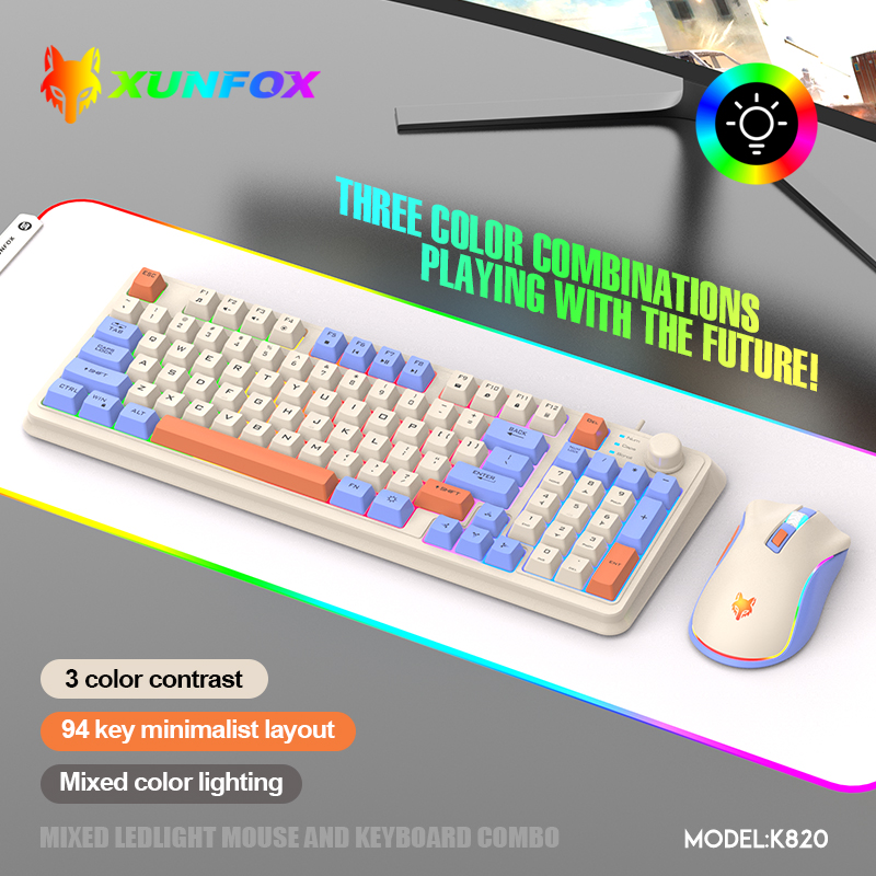 USBケーブル付きキーボードとマウスのセット,照明付き,デス - Gaming Keyboard Mouse And Headset Combo のレビューと価格