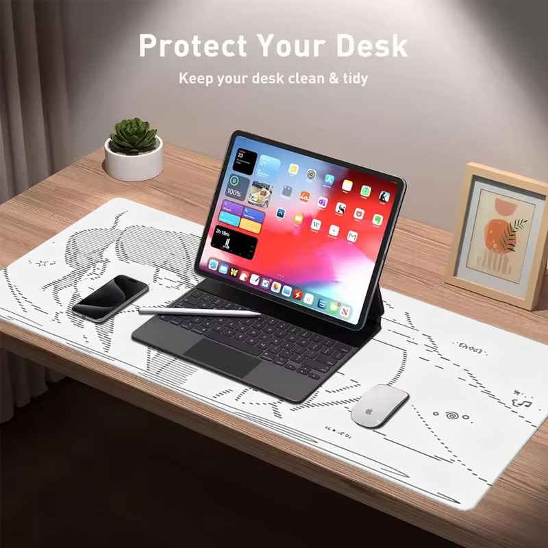 1 個革製マウスパッドアニメエンジェルガール Y2k かわい - Gaming Keyboard Nearby のレビューと価格