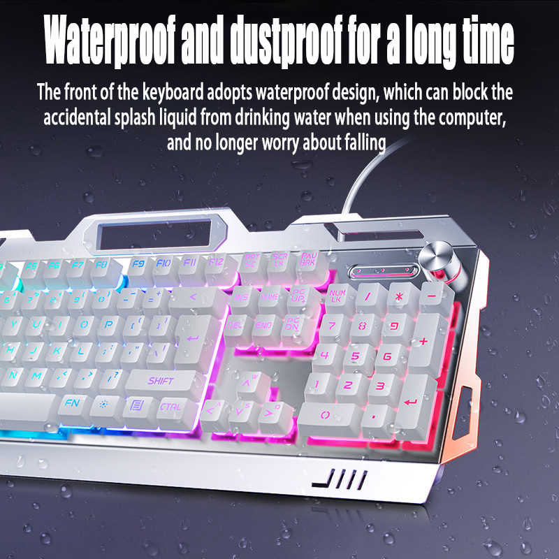 V2g5 ゲーミングメカニカルハンドルメタルキーボードマウス - Gaming Keyboard Mouse And Headset Combo のレビューと価格